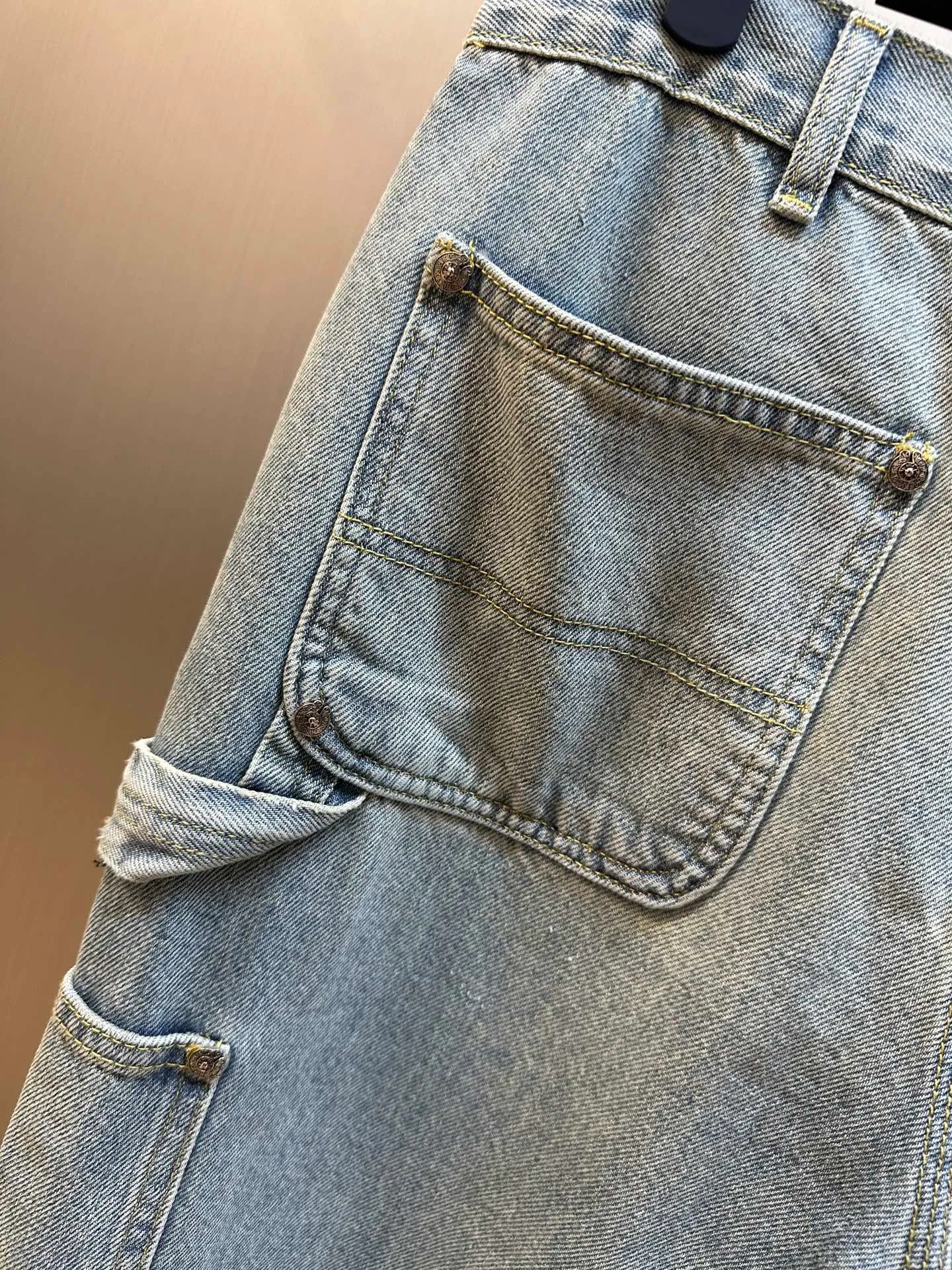 🅿️590 Crow Heart Cross Starry Sky Pastel Leather Jeans size: 31.32.33.34